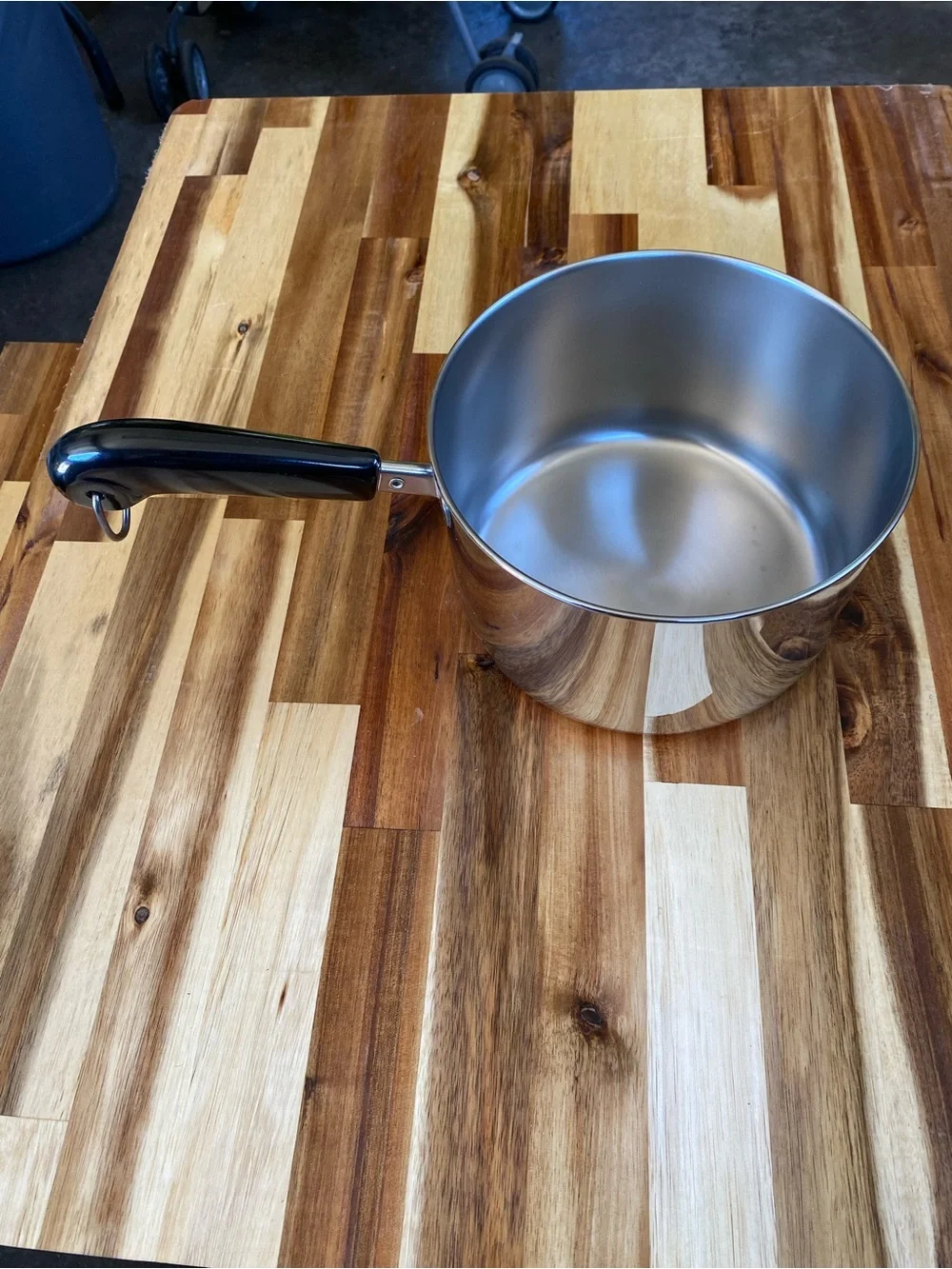Vintage Revere Ware 1801 Stainless Steel 3 Qt Pot W Lid Copper Bottom 1403 NIB